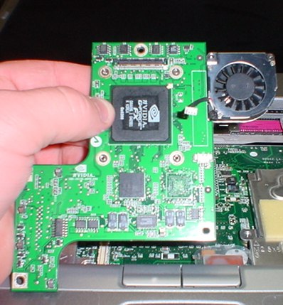 The fan and video card--together again! The fan and video card--together again!