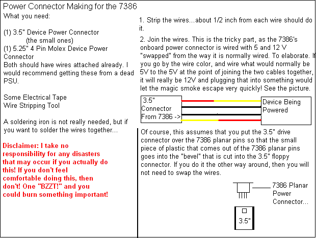 Making a power connector